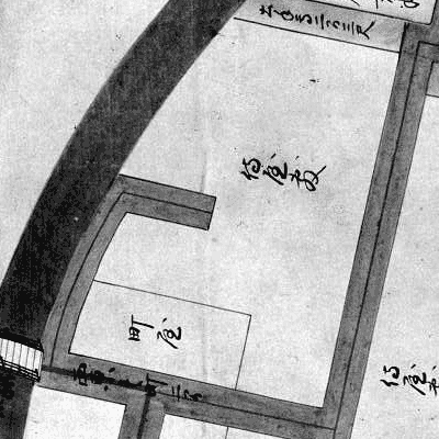 図 3.4.1.5: 正保時点の盛岡城下で唯一の袋小路